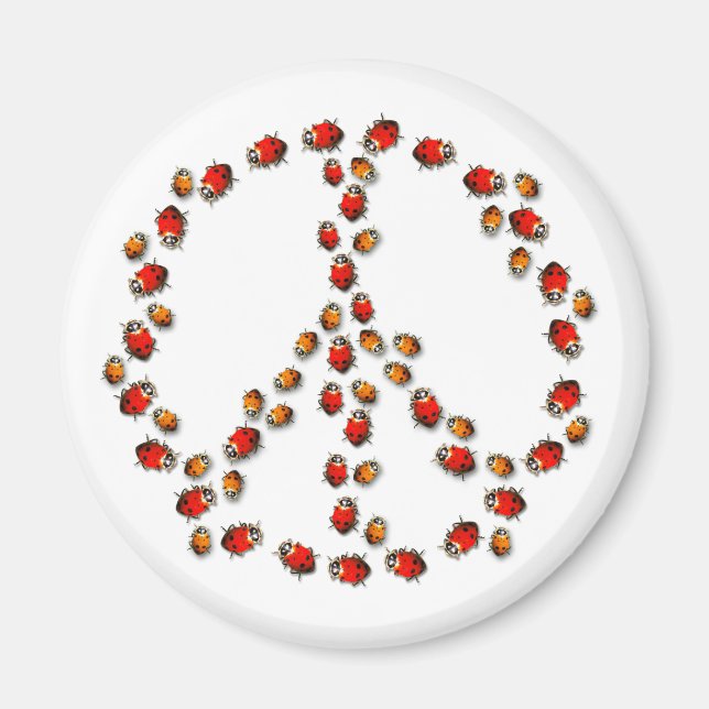 Imã Ladybug Peace Magnet (Frente)