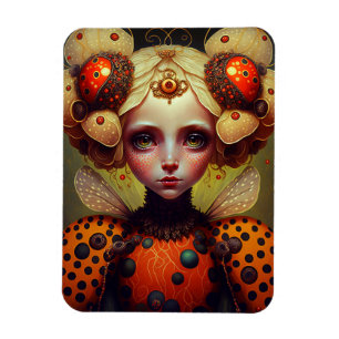 Ímã Ladybug Queen 2 Cute Fantasy Art
