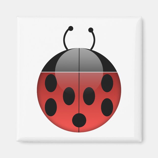 Imã Ladybug Série 1 Magnet Quadrado (Frente)