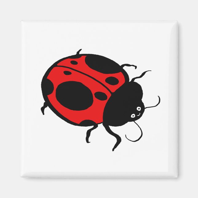 Imã Ladybug sorridente - (Frente)