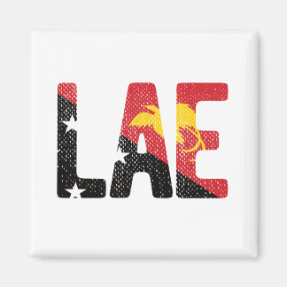 Imã Lae com Bandeira Papua-Nova Guiné