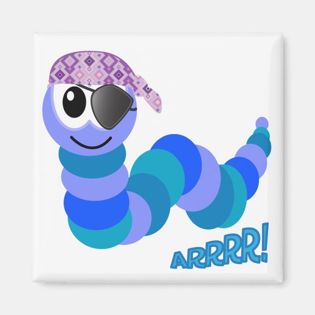 Imã Lagarta-pirata Cute Goofkins (Frente)