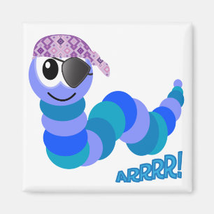 Imã Lagarta-pirata de Cute Goofkins