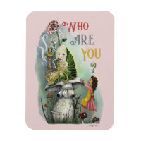 Lagarta rosa-branca em Alice na Arte Maravilha