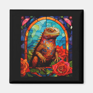 Imã Lagarto Chuckwalla Estilo Vidro Colorido