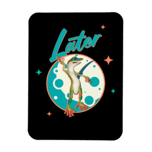 Ímã Lagarto Engraçado Humor de Procrastinação Mais Tar