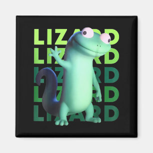Imã Lagarto Estranho Meme Divertido _ Animal Surrealis