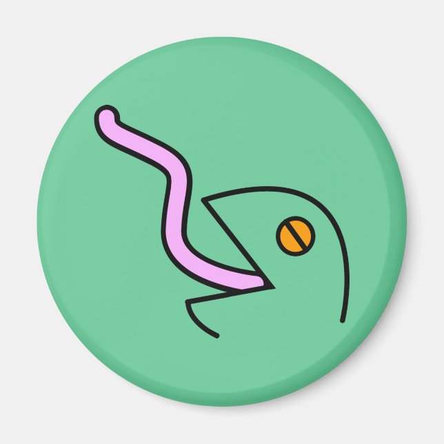 Imã lagarto lamacento. (Frente)