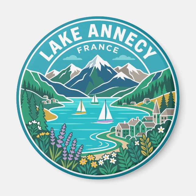 Imã Lago Annecy França (Frente)