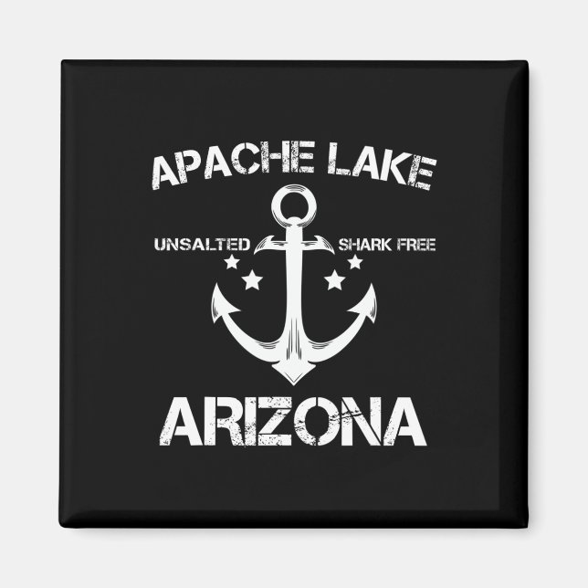 Imã Lago Apache Arizona Piada de Pesca Acampamento Pre (Frente)