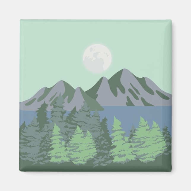 Imã Lago azul e Magneta (Frente)