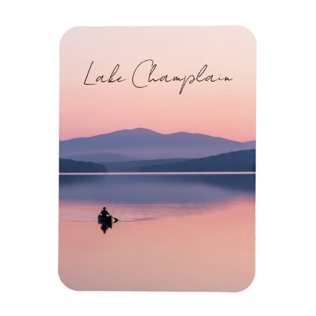 Ímã Lago Champlain Viagem Vermont (Vertical)