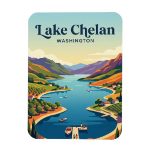 Ímã Lago Chelan EUA