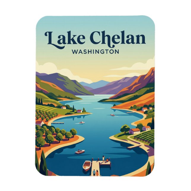Ímã Lago Chelan EUA (Vertical)