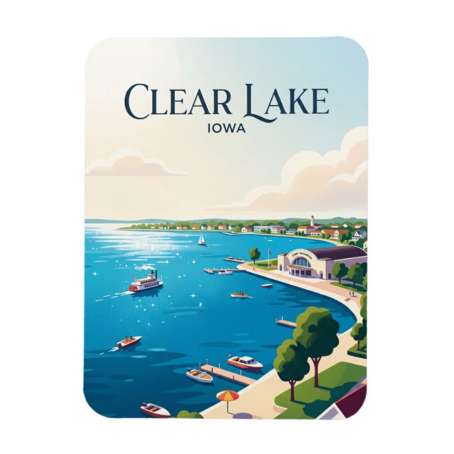 Ímã Lago Clear EUA (Vertical)