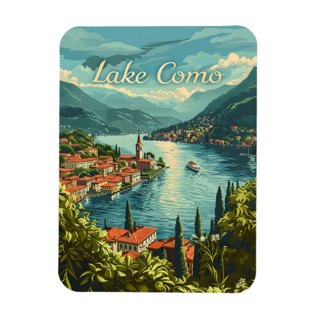 Ímã Lago Como (Vertical)