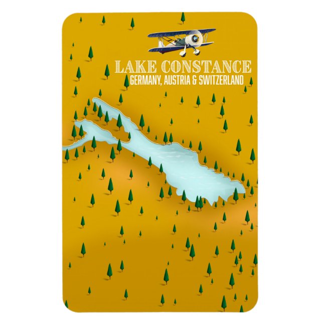 Ímã Lago Constance Alemanha, Áustria e Suiça (Vertical)