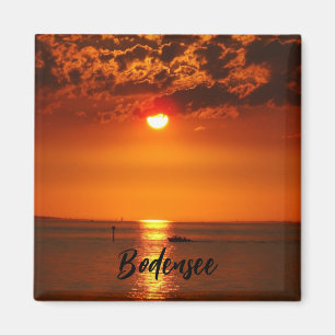 Imã Lago Constance Sunset em Vorarlberg, Áustria