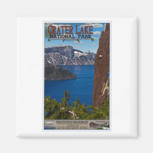 Imã Lago crater - poster informativo