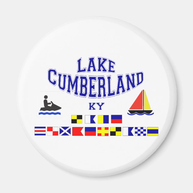 Imã Lago Cumberland KY Sig Flag (Frente)