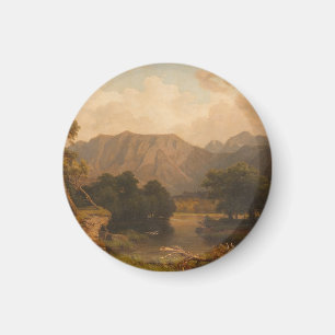 Imã Lago da Montanha com Garças – Heinrich Funk