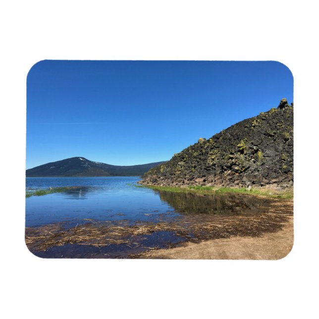 Ímã Lago Davis com Rochas Lava, OR (Horizontal)