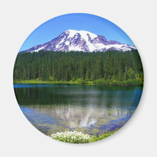 Imã Lago de Reflexão, Monte Rainier, WA, EUA