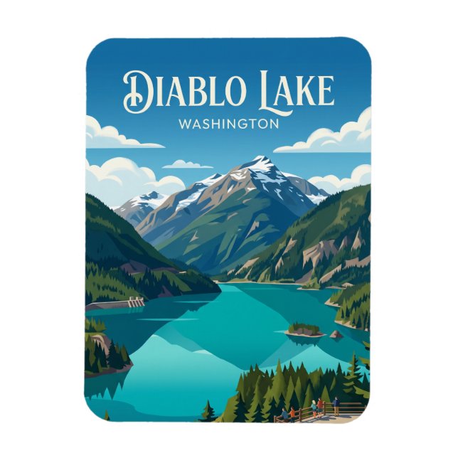 Ímã Lago Diablo EUA (Vertical)