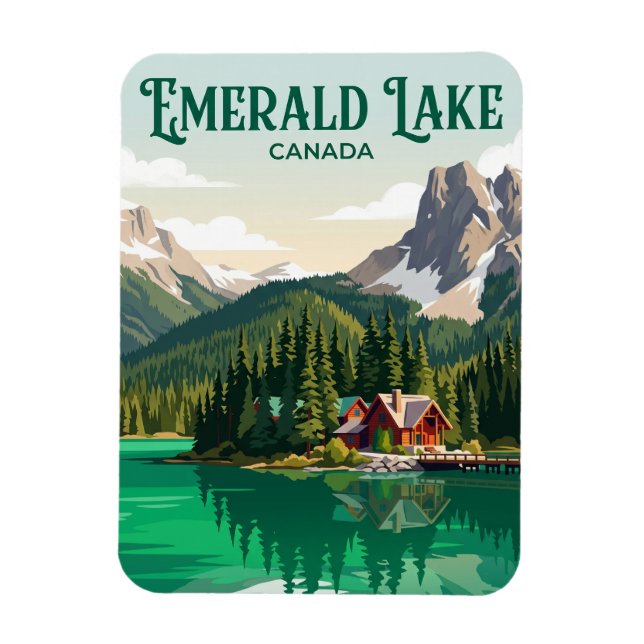 Ímã Lago Esmeralda Canadá (Vertical)