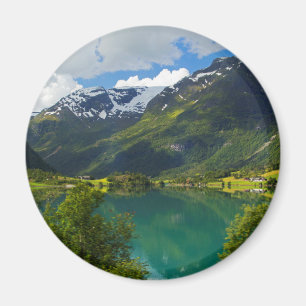 Imã Lago Floen cênico, Noruega
