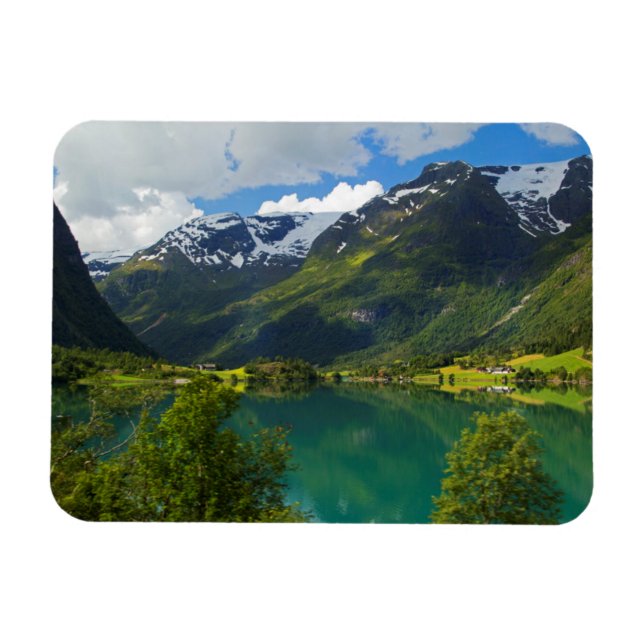 Ímã Lago Floen cênico, Noruega (Horizontal)