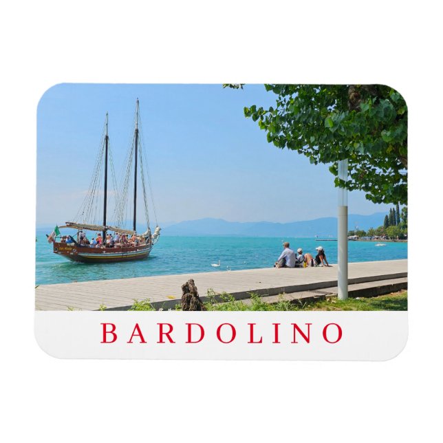 Ímã Lago Garda Bardolino - arco-íman (Horizontal)