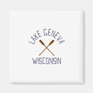 Imã Lago Genebra Wisconsin Outdoors Antigo 1 