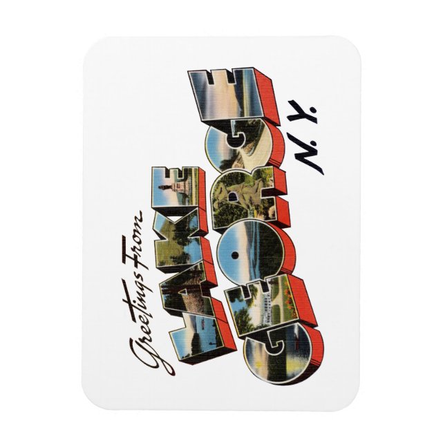 Ímã Lago George New York (Vertical)