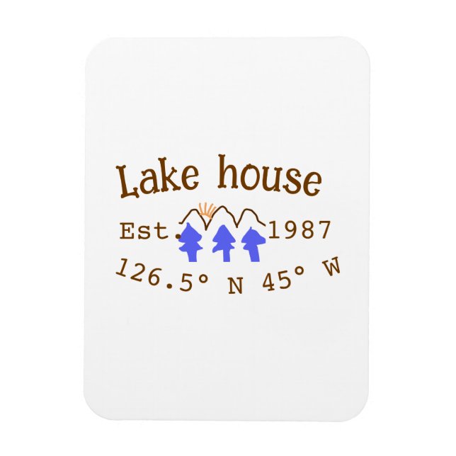 Ímã Lago House ets. Data ano em que as coordenadas per (Vertical)