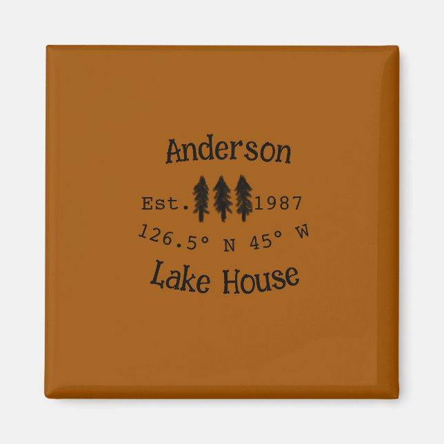 Imã Lago House ets. Data ano em que as coordenadas per (Frente)