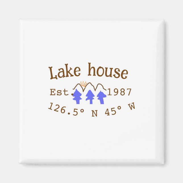 Imã Lago House ets. Data ano em que as coordenadas per (Frente)