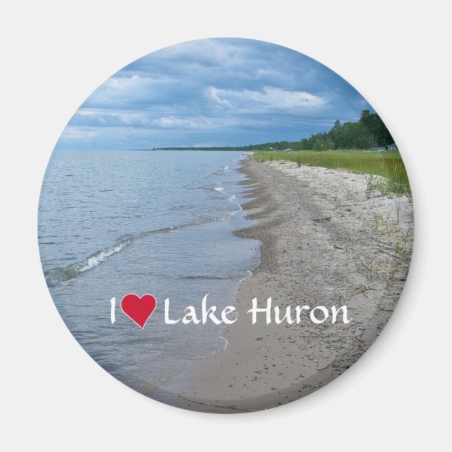 Imã Lago Huron Summer Beach (Frente)