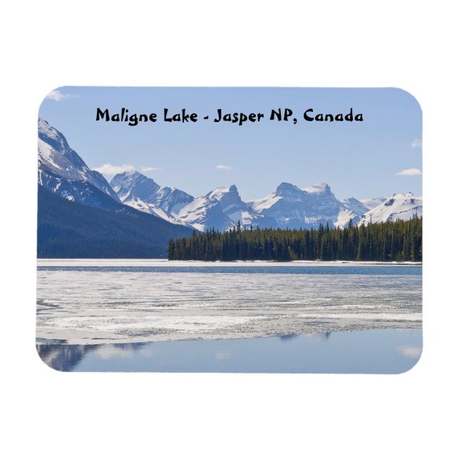 Ímã Lago Maligne - Parque nacional de Jasper, Canadá (Horizontal)