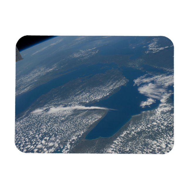 Ímã Lago Michigan, Lago Huron E Estado De Michigan. (Horizontal)