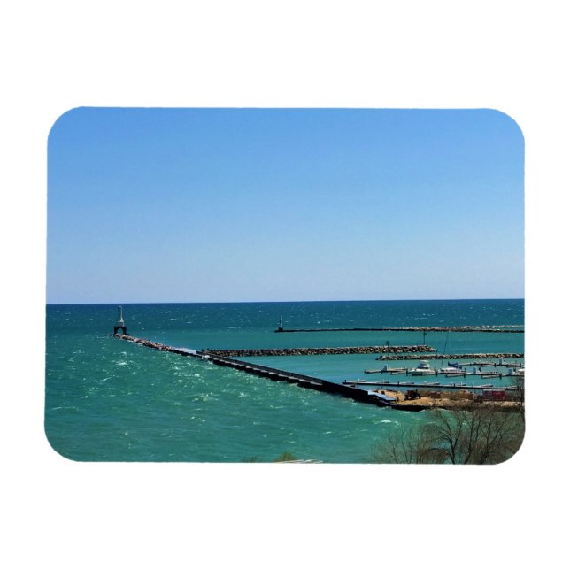 Ímã Lago Michigan, Port Washington, Wisconsin (Horizontal)