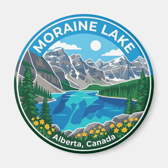 Imã Lago Moraine Canadá (Frente)