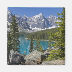 Imã Lago Moraine, Canadian Rockies, Alberta, Canadá