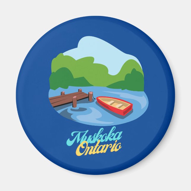 Imã Lago Muskoka Ontario Canadá (Frente)