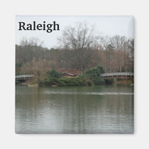 Imã Lago NC magnet da foto de Raleigh do parque de