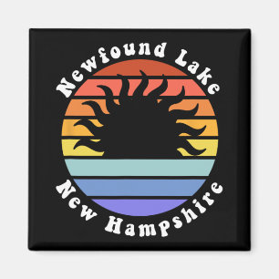 Imã Lago Newfound New Hampshire Nascer do Sol Férias e