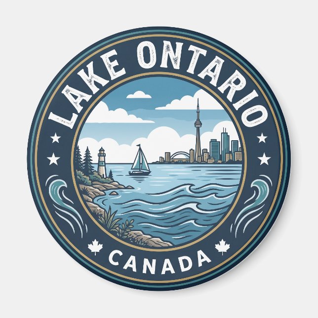 Imã Lago Ontário Canadá (Frente)