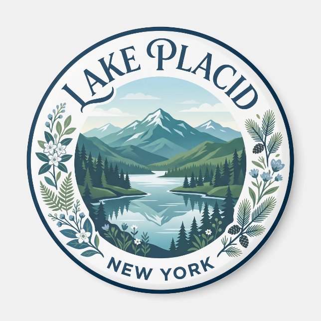 Imã Lago Placid Nova York (Frente)