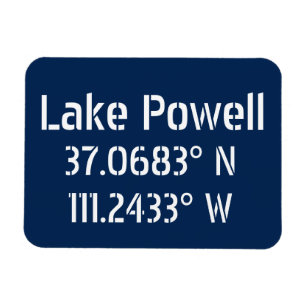 Ímã Lago Powell AZ Latitude Longitude
