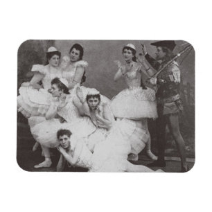 Ímã Lago swan, teatro de Mariinsky, 1895 (foto de b/w)